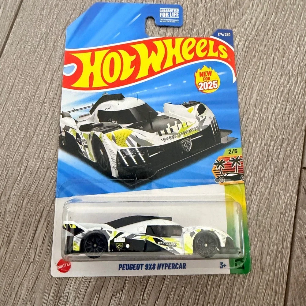 Hot Wheels Peugeot 9X8 Hypercar White Exotics 2025 New Release 1:64 Scale